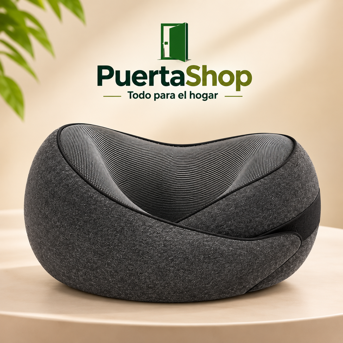 😴 ViajaMejor™ | Almohada Ergonómica de Viaje con Espuma Viscoelástica ✈️