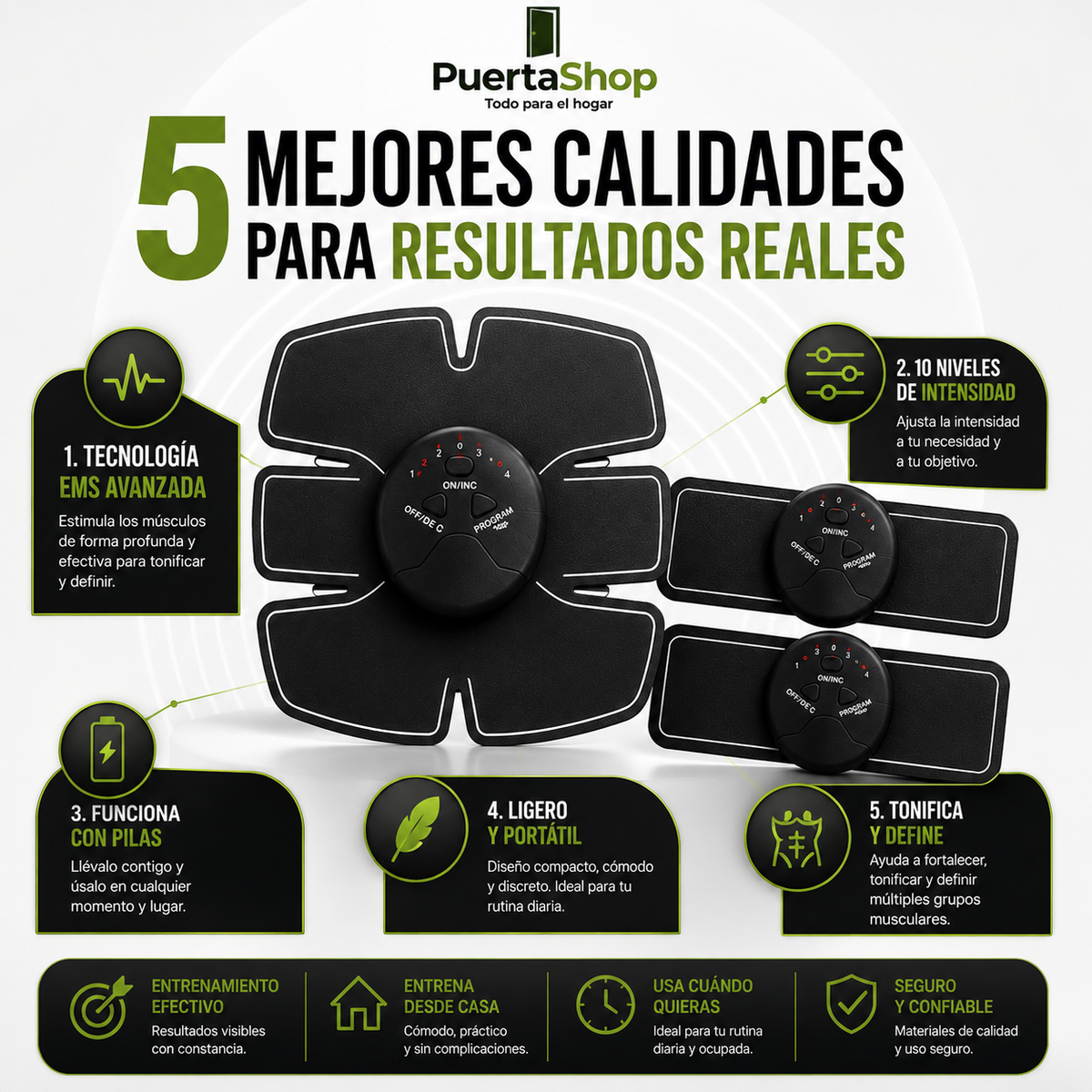 ⚡ PulseCore™ EMS – Estimulador Muscular Premium 🔥