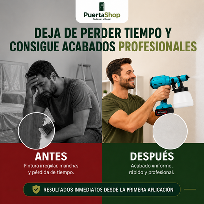 🚀 Pistola de Pintura Eléctrica PRO 18V + Doble Batería + Cargador + Depósito de 1000 ml  | ¡Oferta Exclusiva!🔥