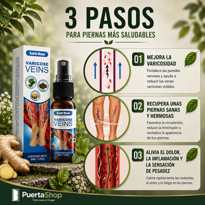 🦵 Vascurel™ Spray para Piernas | Varicose Veins | Alivio, Circulación y Bienestar Natural 🌿