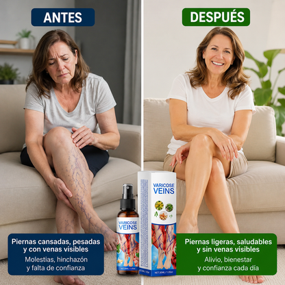 🦵 Vascurel™ Spray para Piernas | Varicose Veins | Alivio, Circulación y Bienestar Natural 🌿