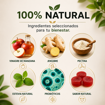🍎 SUP Gummies – Vinagre de Manzana – Apoyo Digestivo y Energía Natural 🌿