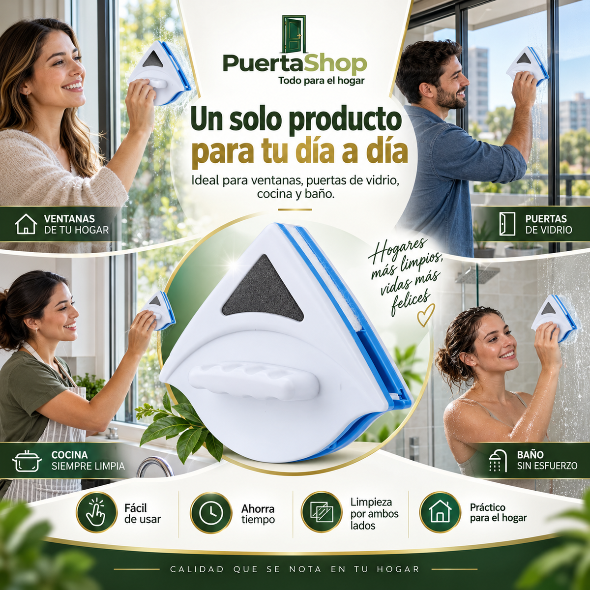 ✨ CrystalMag – Limpiador Magnético de Ventanas 🔥