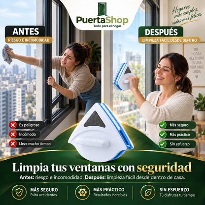 ✨ CrystalMag – Limpiador Magnético de Ventanas 🔥