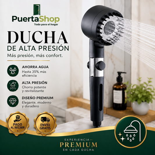 🚿 AquaFuerza - Ducha de Alta Presión ✨